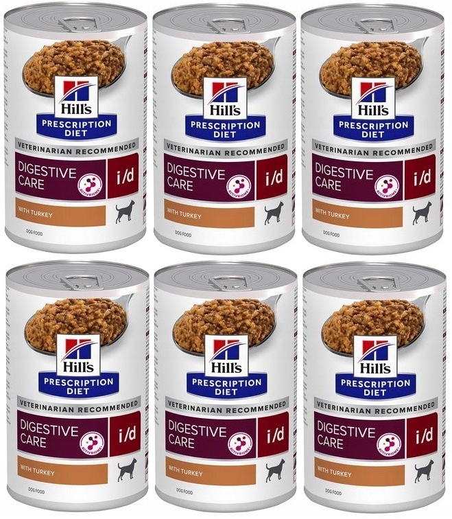 Hill's Canine i/d Digestive Turkey 6x360 g Psy mokrá strava střeva žaludek