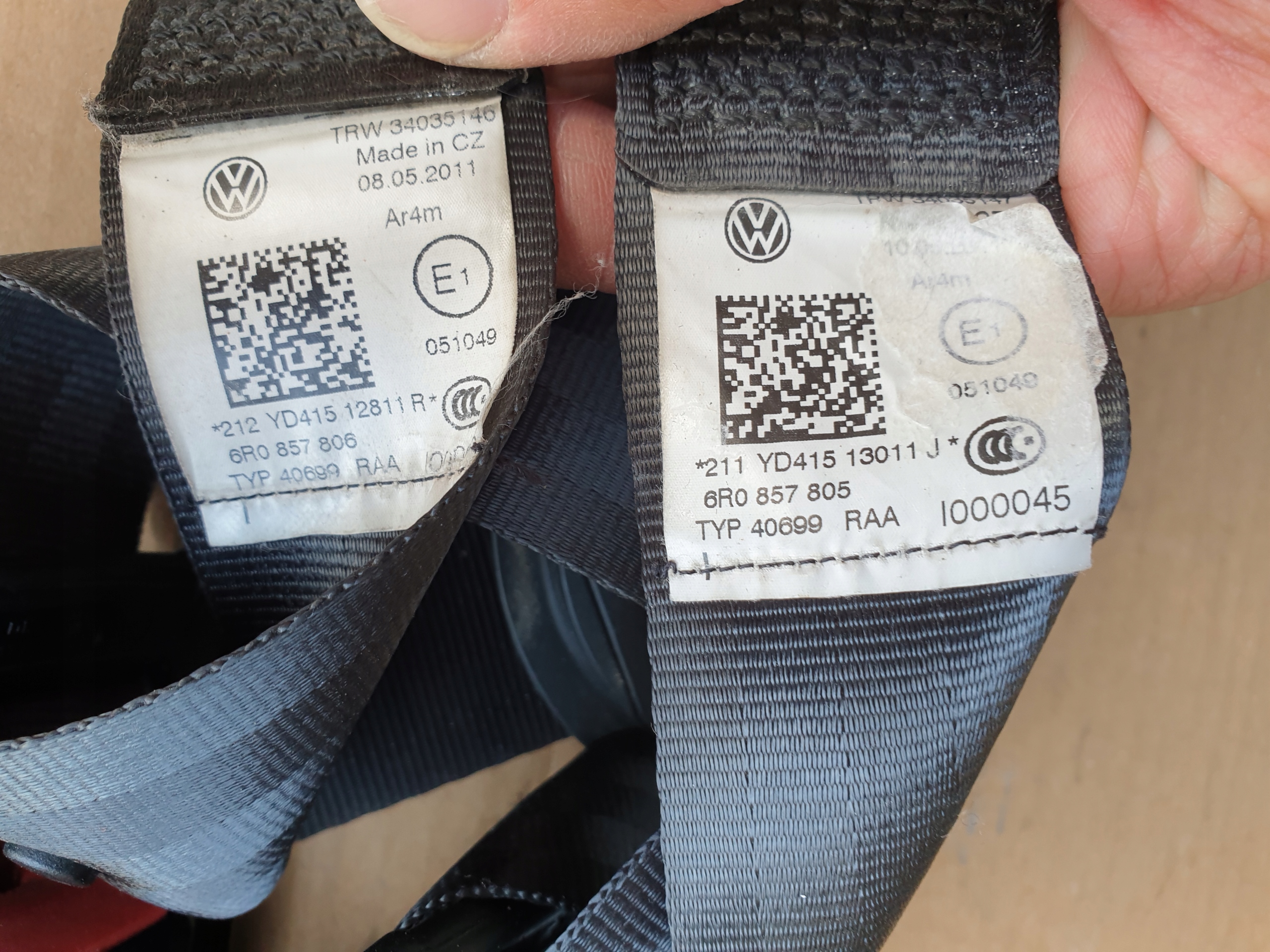 rear panel VW POLO V 6R 2009- 6R0857805 6R0857806