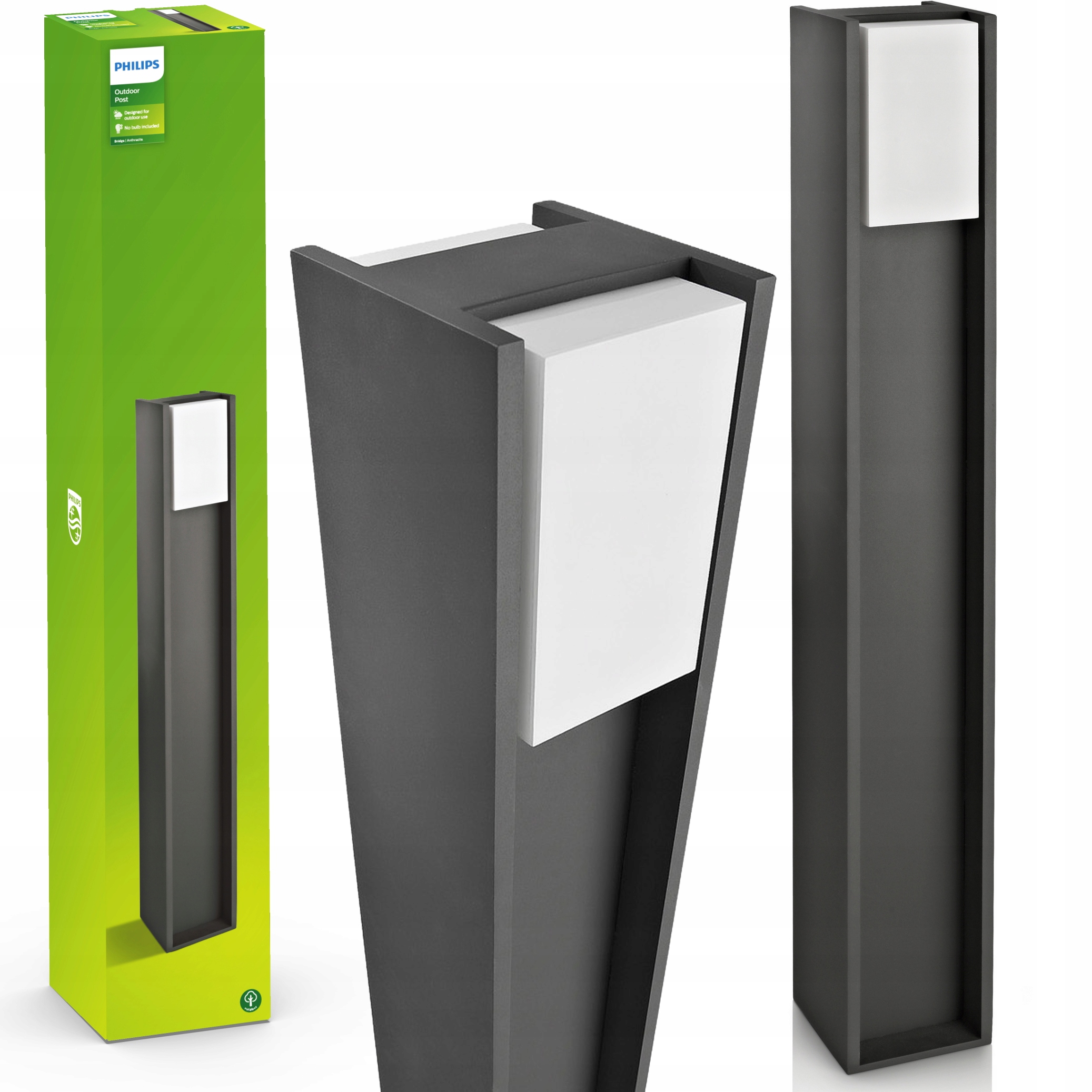 Led Zahradní Lampa Venkovní Philips Bridge E27 IP44 Stojací Sloupek 80cm