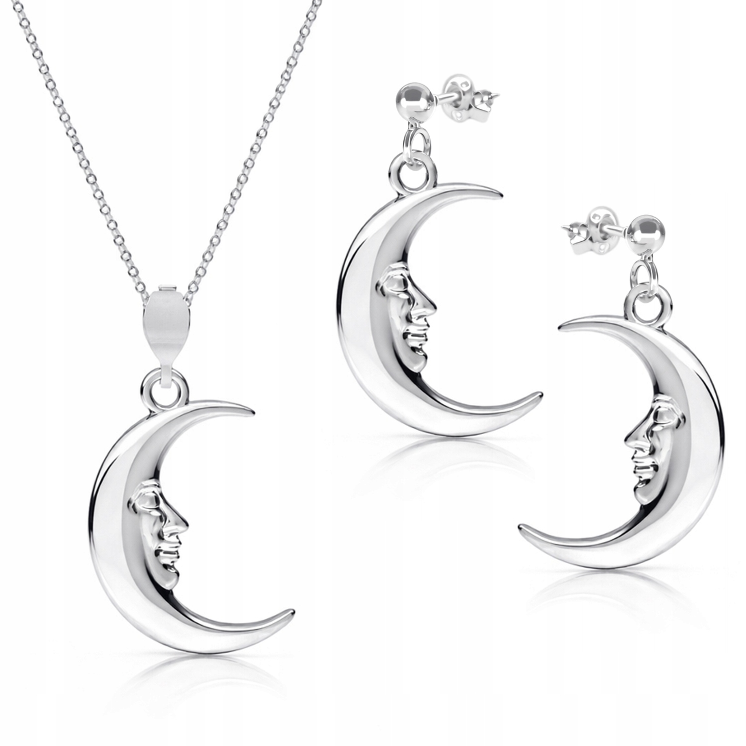 Stříbrný komplet šperků Měsíc Měsíce Stříbro ryzost 925