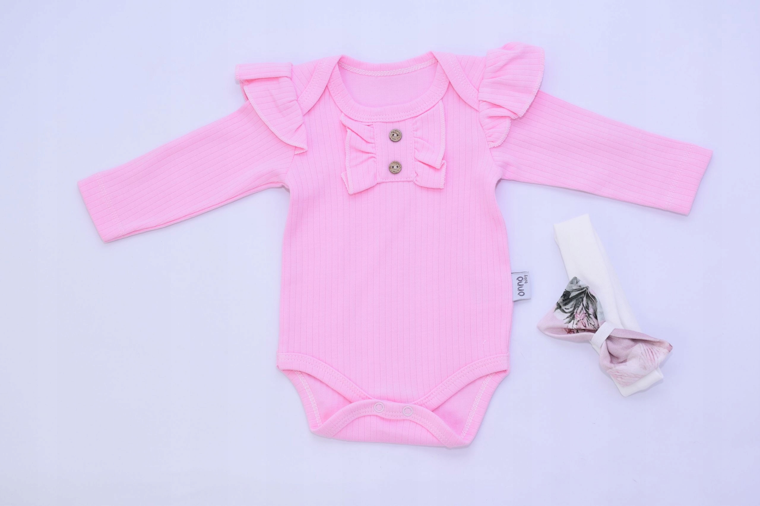 KOMPLET UBRANEK DLA DZIEWCZYNKI Z OPASKĄ KWIATY 68 Marka Inna marka