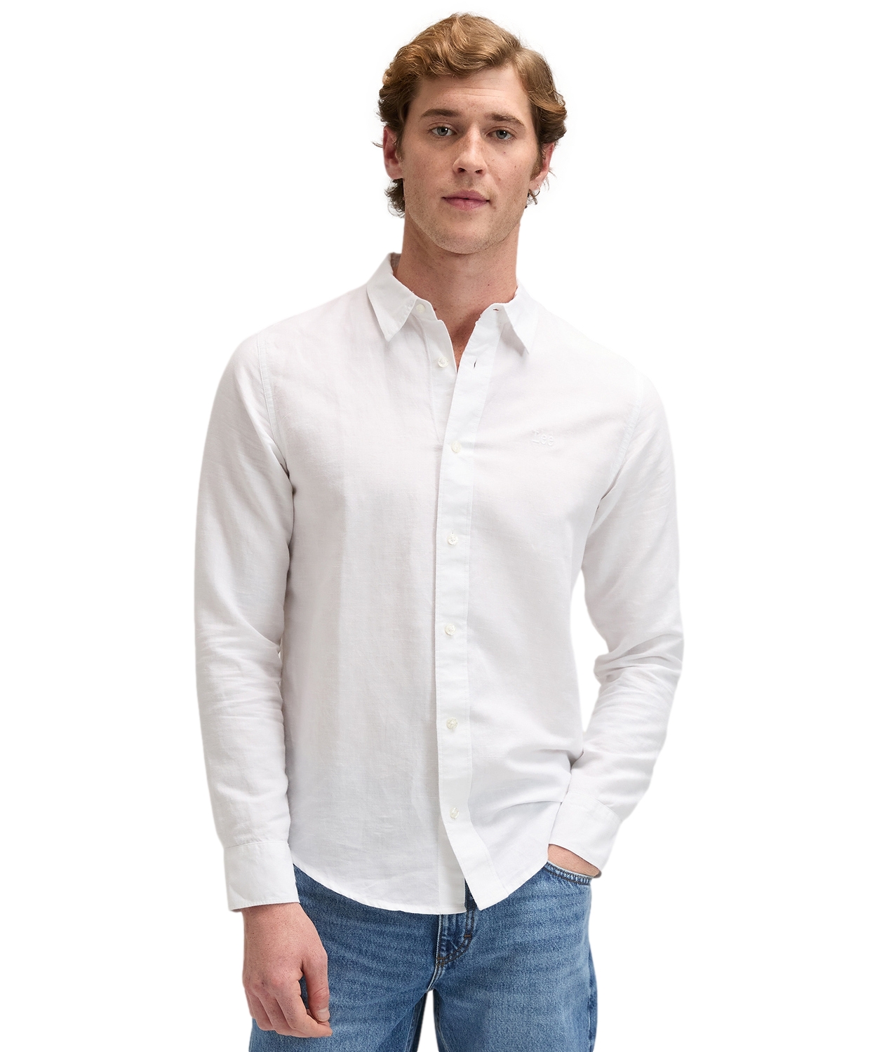 Koszula Lee Shirt 112376559 Bright White XL