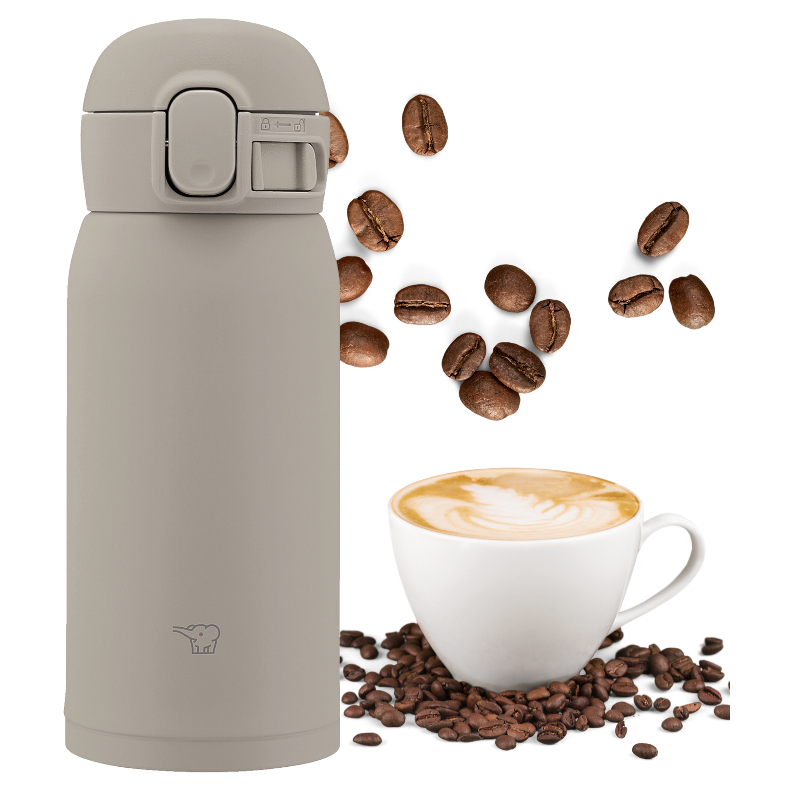 Termohrnek na kancelářskou kávu Zojirushi SM-WS36-HM 360 ml Šedý