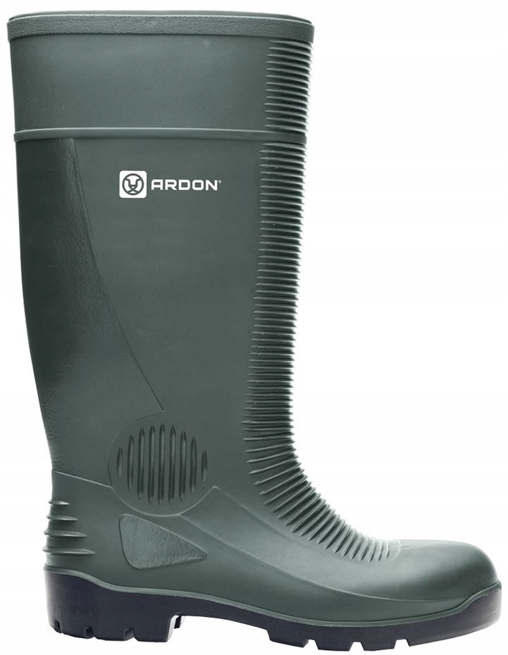 WYSOKIE SOLIDNE GUMOWCE KALOSZE ZIELONE NIGHT r.39