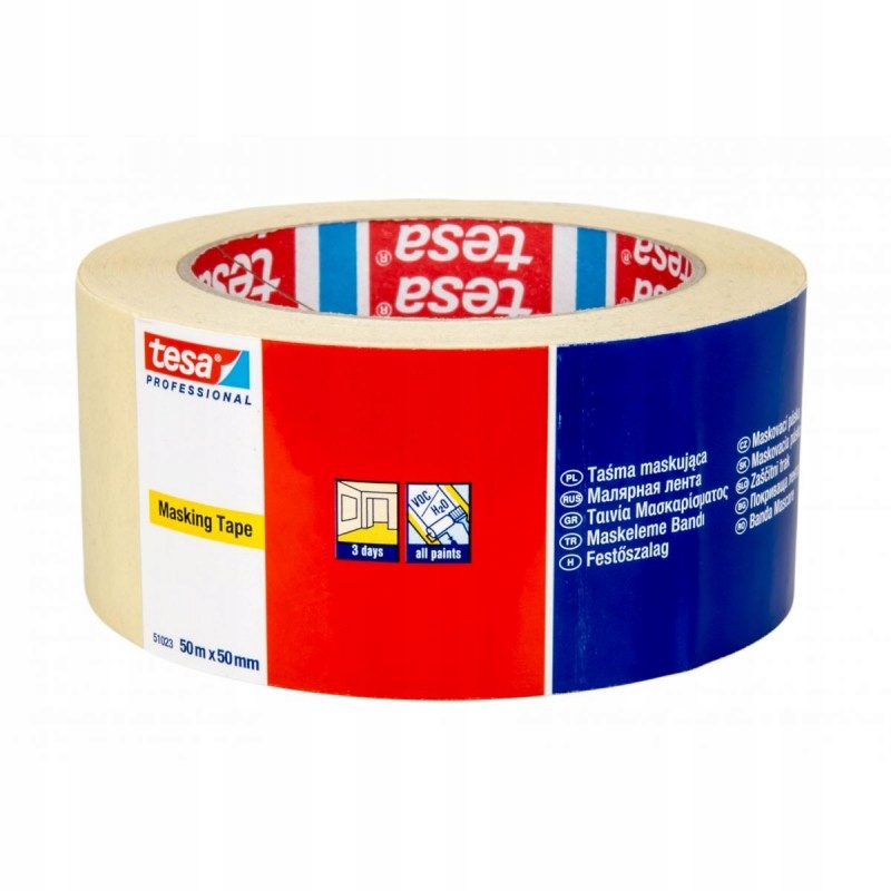 

Tesa 51023 Taśma Malarska Lakiernicza 50mm x 6szt