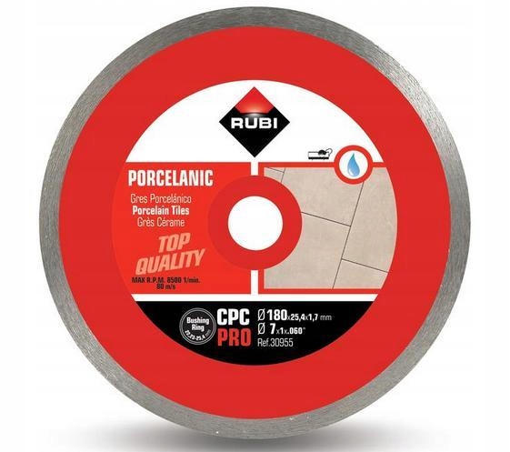 Rubi Diamantový Kotouč Cpc 180 x 25,4 mm Pro Porcelánový Gres