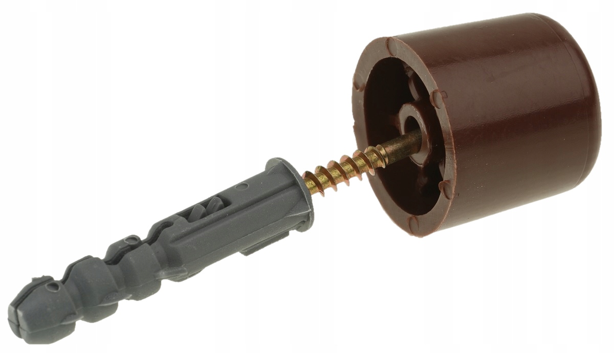 ODBOJNIK DRZWIOWY GUMOWY ODBÓJ STOPER DRZWI 30 mm Kod producenta 0237 brąz
