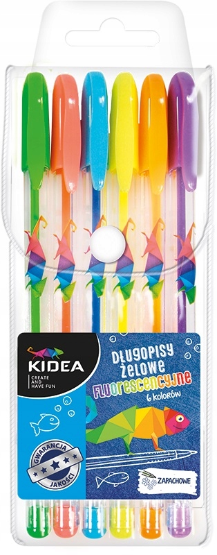 

Długopisy żelowe fluo Kidea