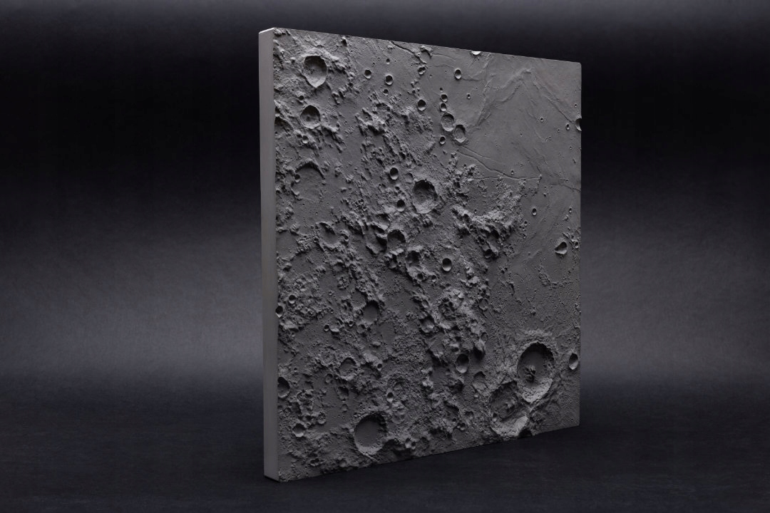 Spacecrafting Apollo 11 Lunar Plate 30 cm x 30 cm Odliatok Mesiac