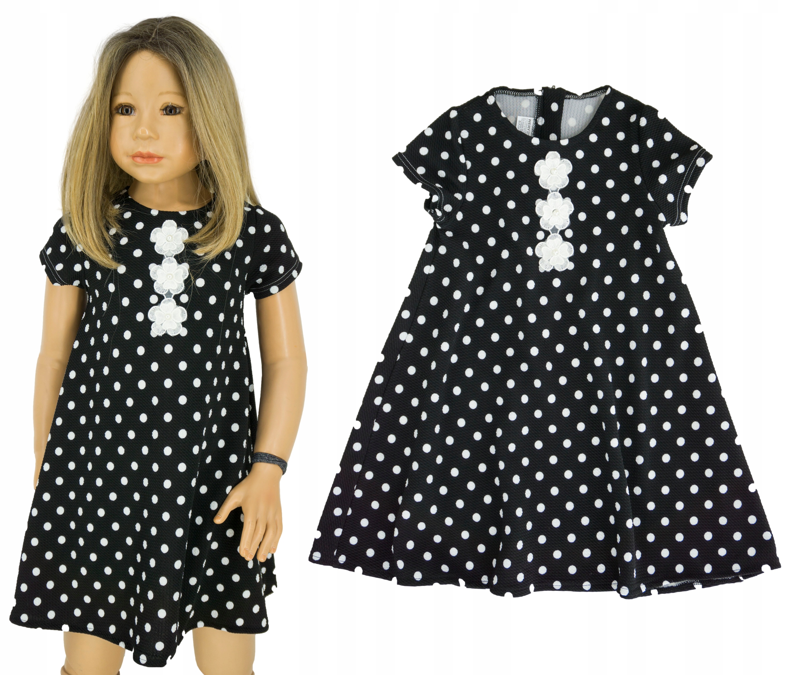

KD088 Sukienka grochy Pl rozmiar 158/164