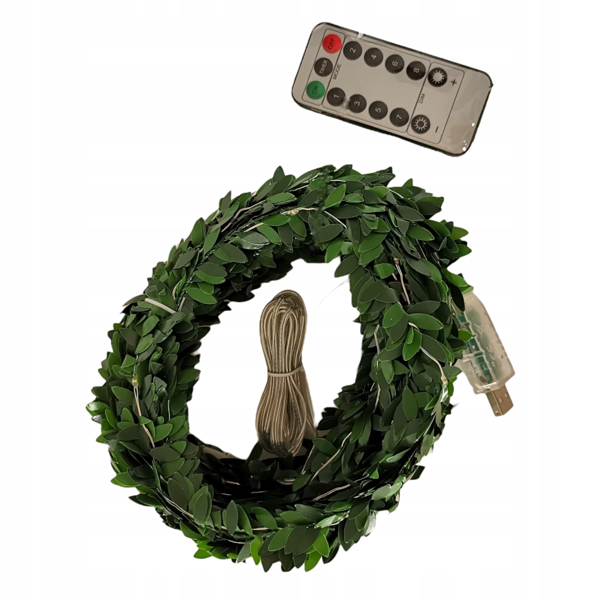 GIRLANDA LED LIŚCIE ROŚLINA winorośl lampki sznur dekoracja USB Rodzaj bukszpan