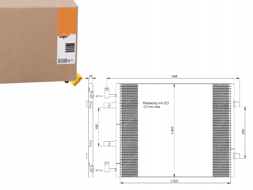 NRF35845 Kondenzátor Klimatizace Renault Trafic -05 Asistent řidiče #33