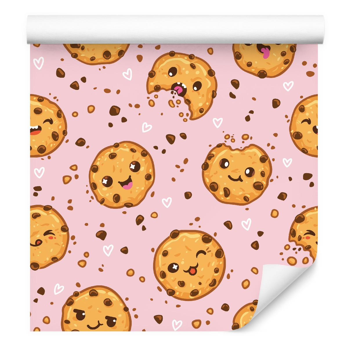 Nástěnná tapeta Veselé Sušenky Srdíčka Dekor