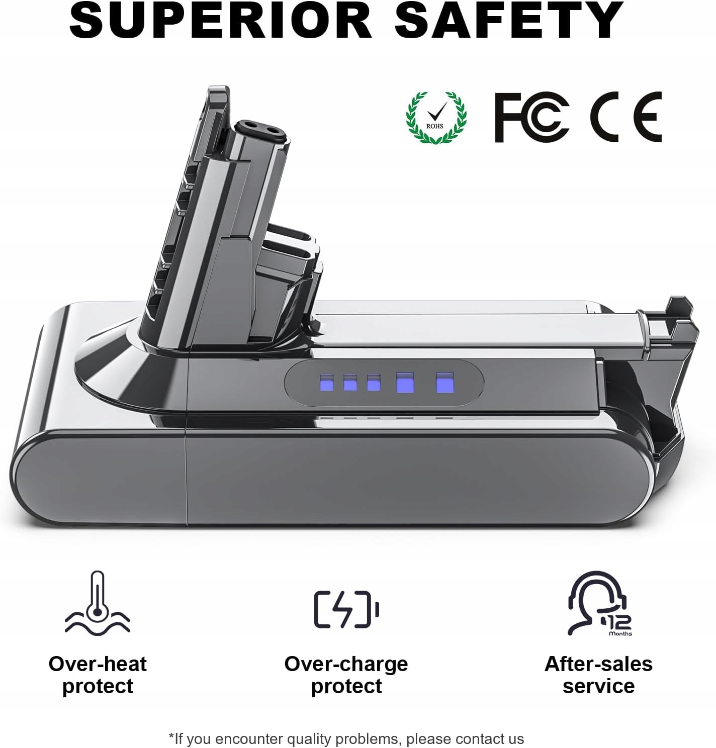 Akumulátor 6000 mAh V10 pro vysavač Dyson V10