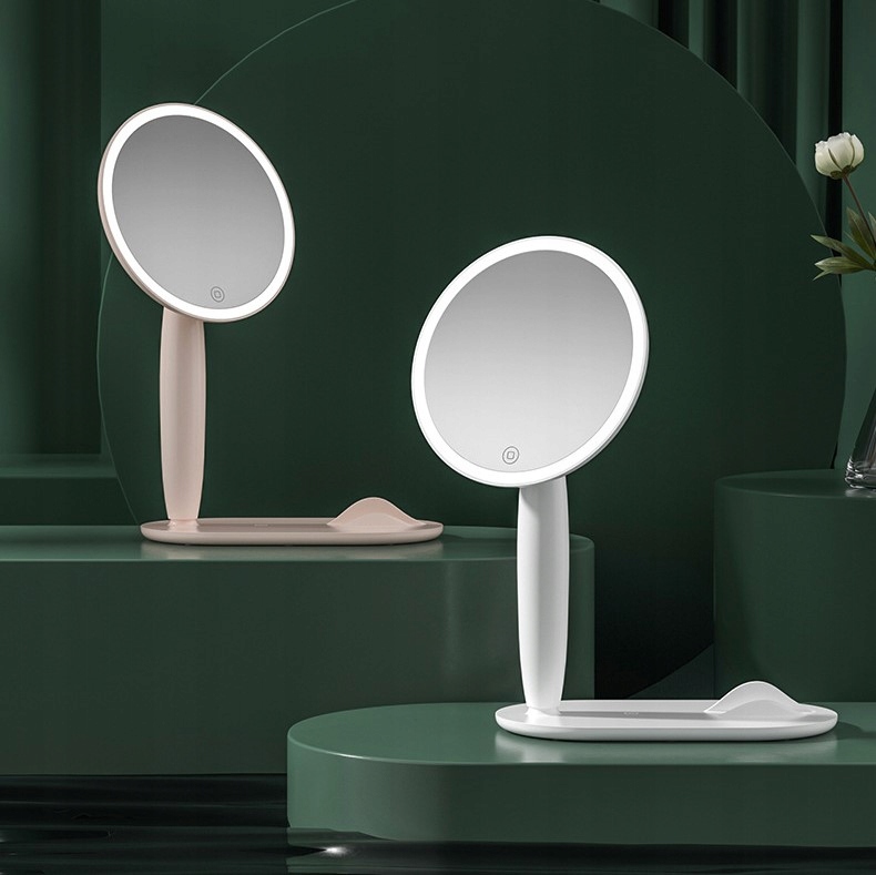 Lusterko Do Makijażu Lustro Kosmetyczne Stojące Podświetlane Z Podstawą Rodzaj składane