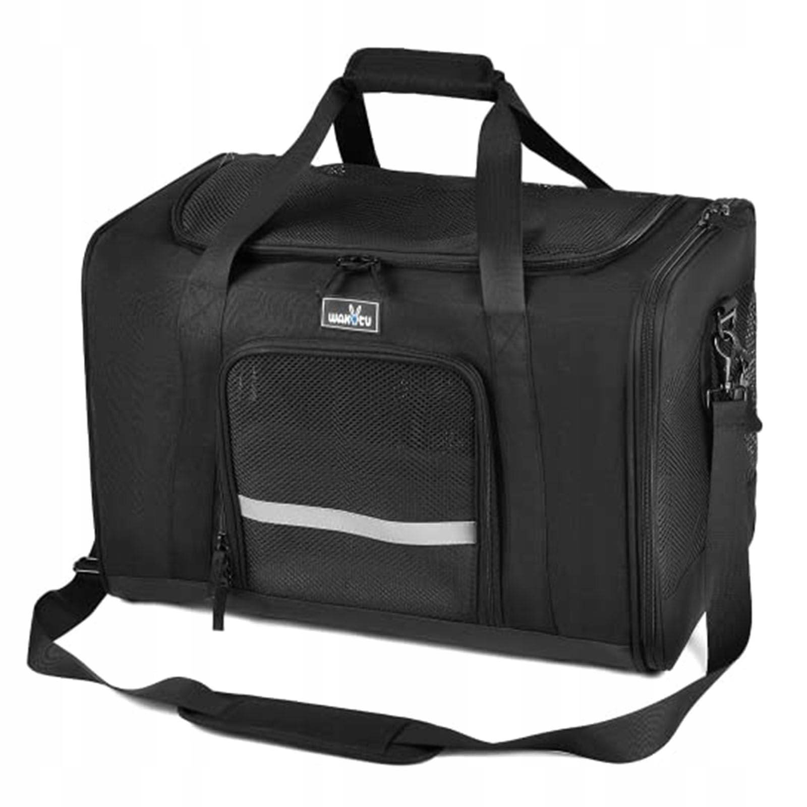 Levně Přepravka pro psa Wakytu černá univerzální 49 cm x 33 cm 33 cm