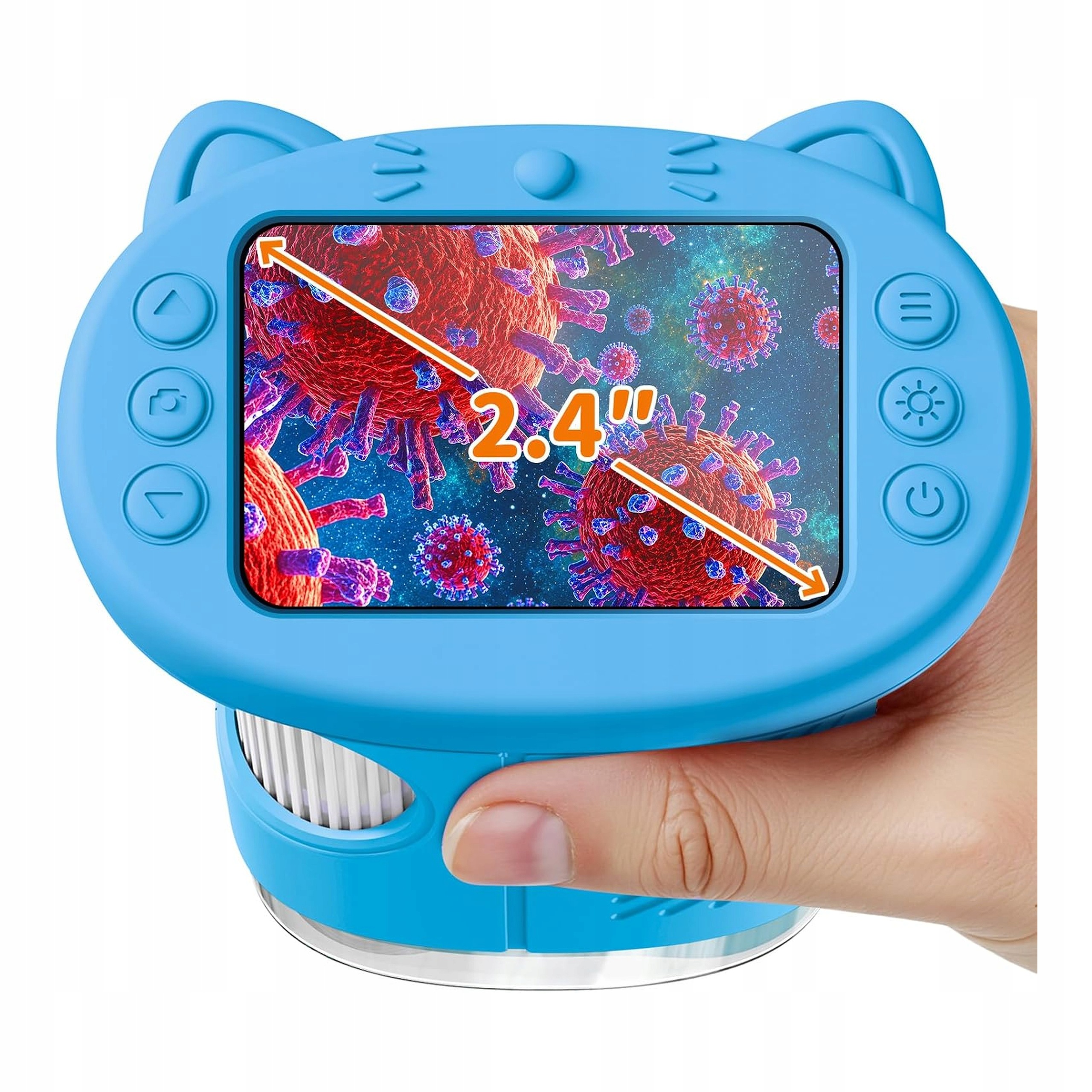 Mikroskop Cyfrowy Przenośny Dla Dzieci Vorth 1000X Ekran Ips Ekran LCD2,4"