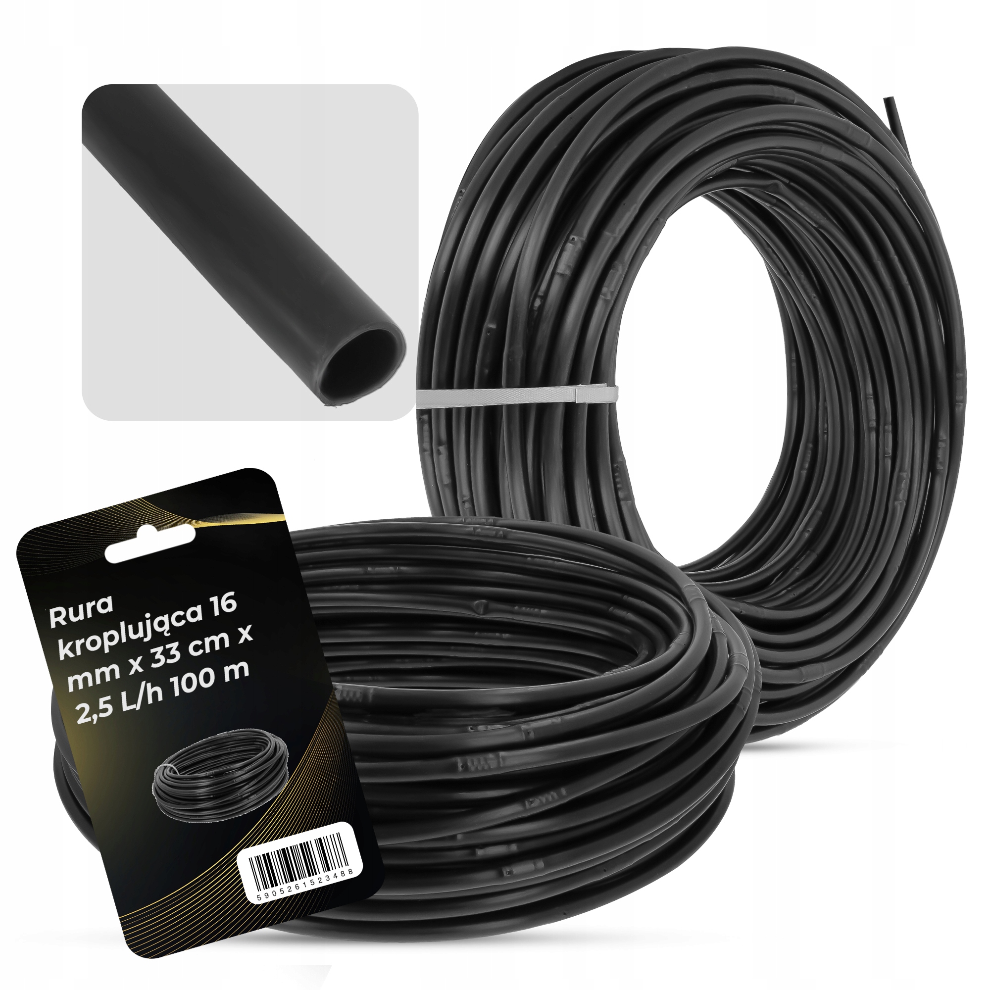 Hadice pro kapkové zavlažování 100 m 16 mm 33 cm Ry