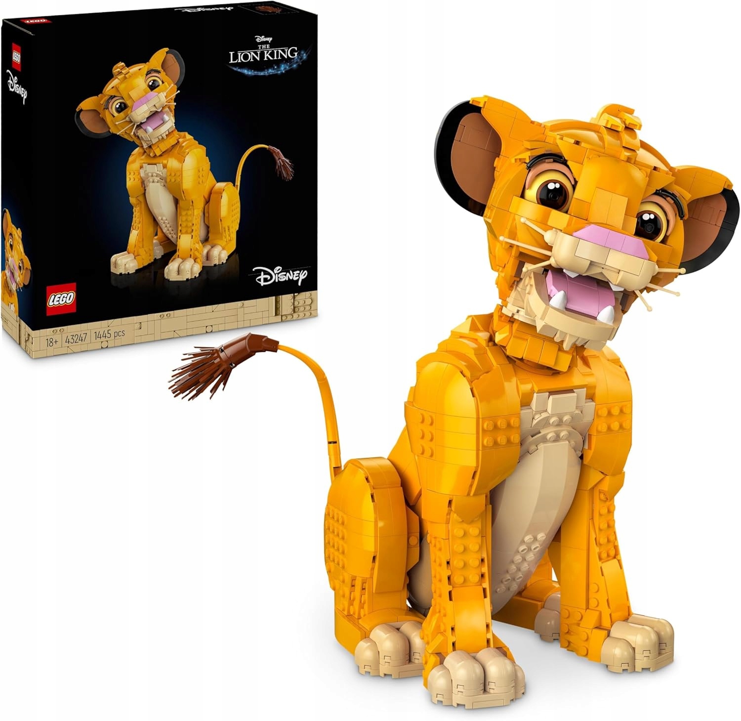 Lego Disney Lví král mladý Simba, sběratelská figurka lva k sestavení