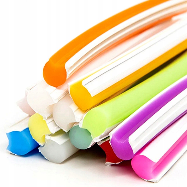 100CM silikonowa OSŁONA do FREZ NEON o szerokości 6mm NIEBIESKA Typ osłonka