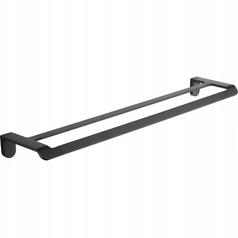 Mexen Lea dvojitý háček na ručník, Černá