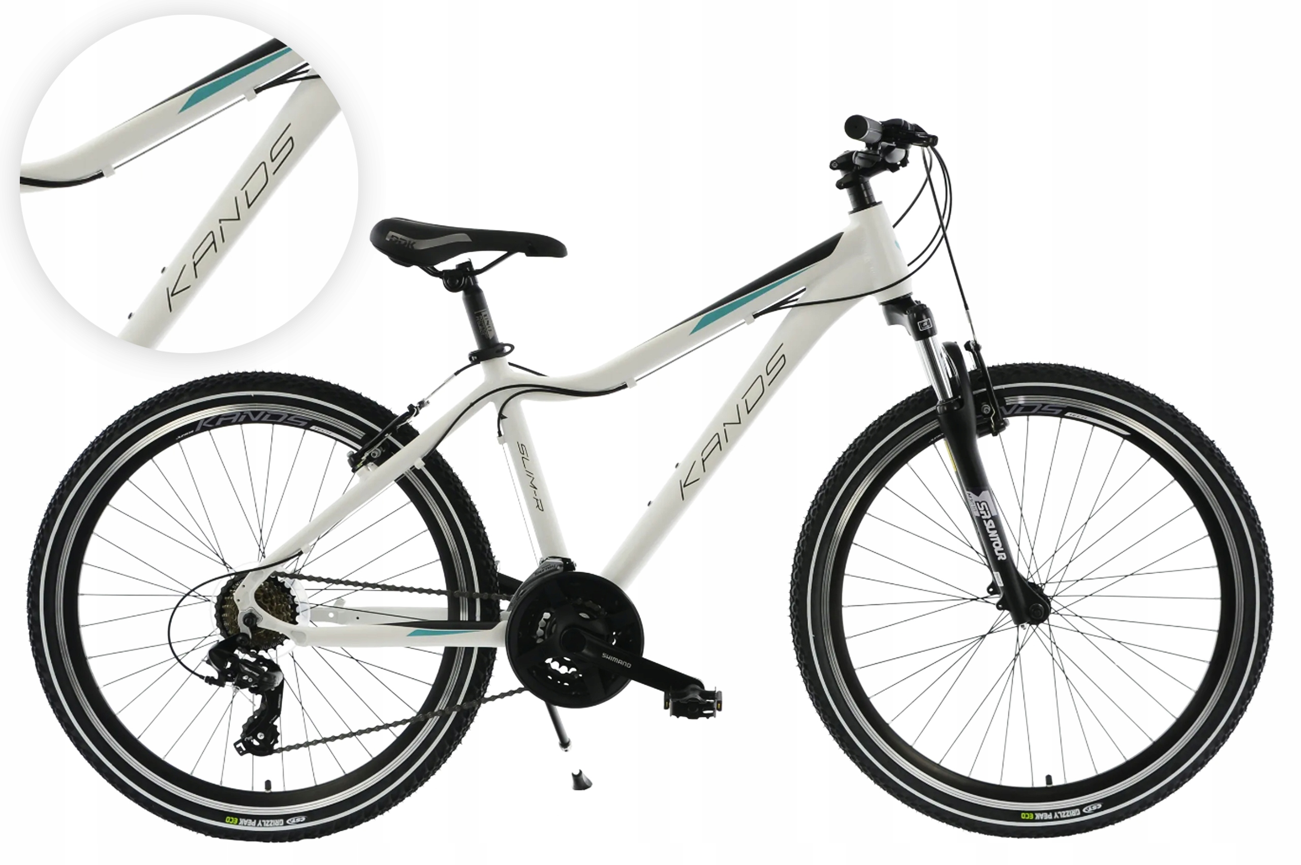 Rower 26 Mtb Kands Slim-r rama 16" biały mat R23
