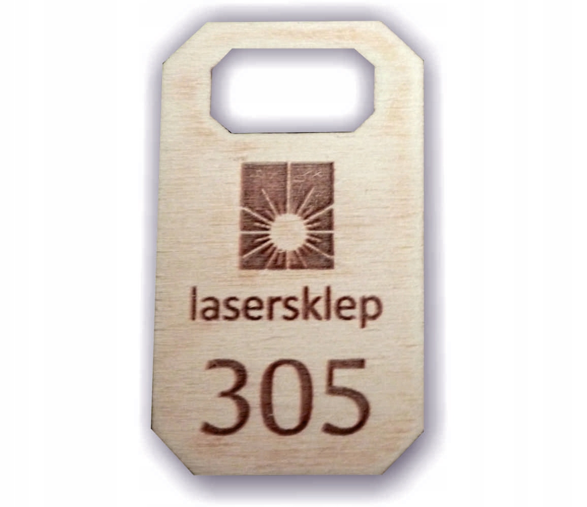 BRELOKI numerki szatni kluczy 3x5cm DREWNIANE x100 EAN (GTIN) 5903919096971