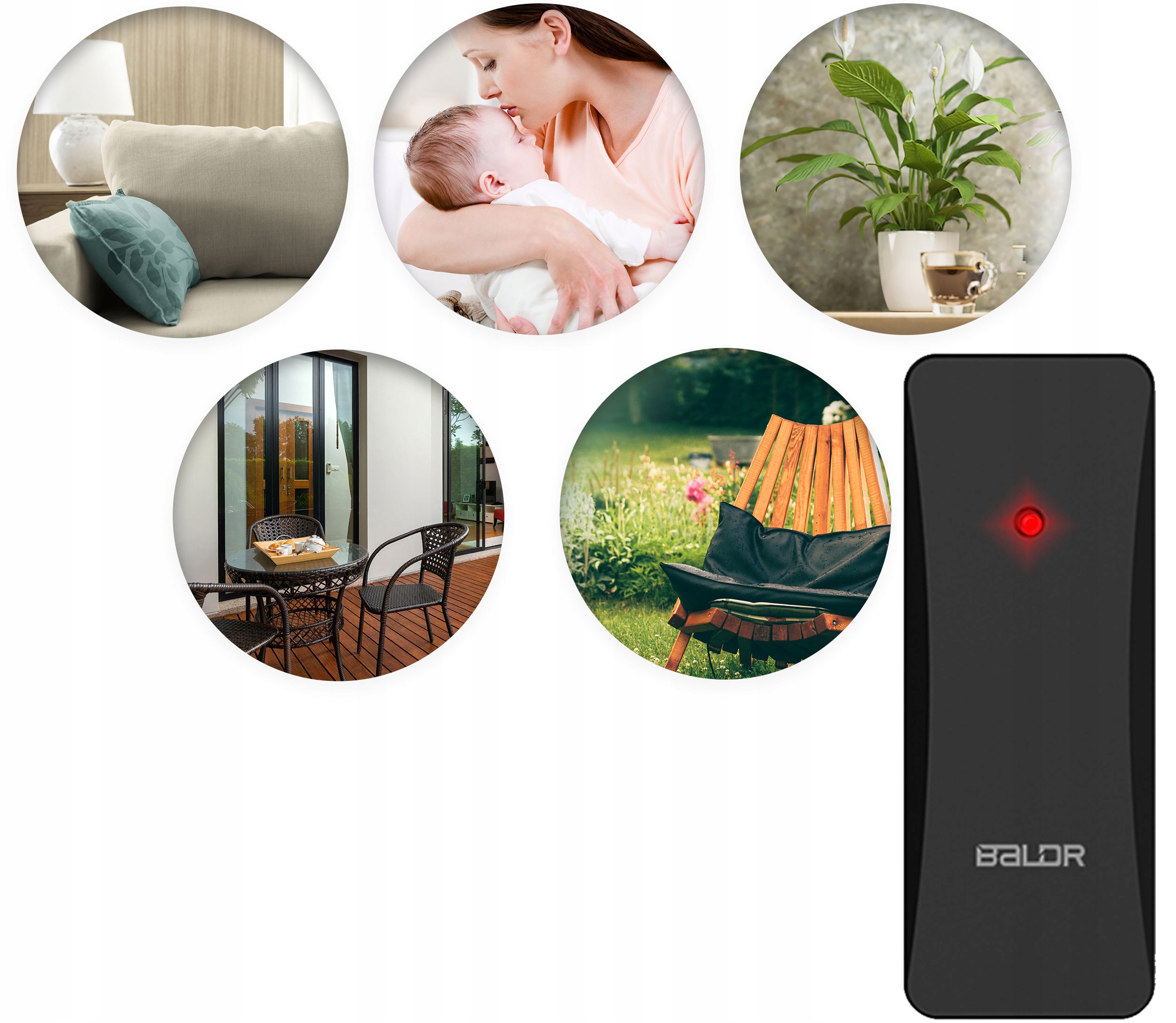 BEZPRZEWODOWA STACJA POGODOWA POGODY HIGROMETR + CZUJNIK Kolor srebrny