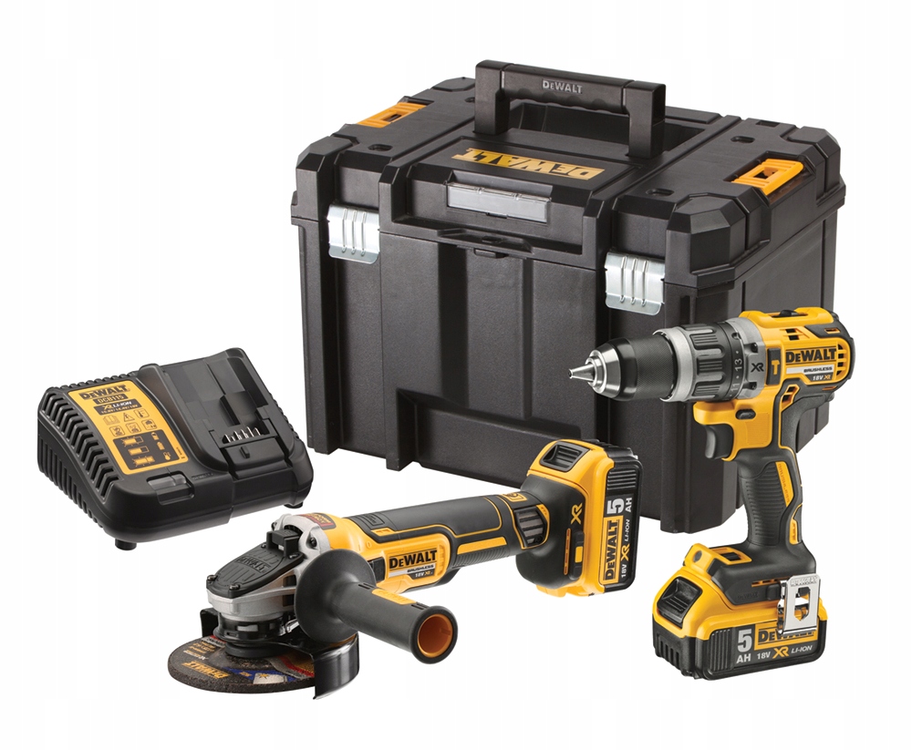 

Dewalt Zestaw wkrętarka DCD796P2 szlifierka DCG405