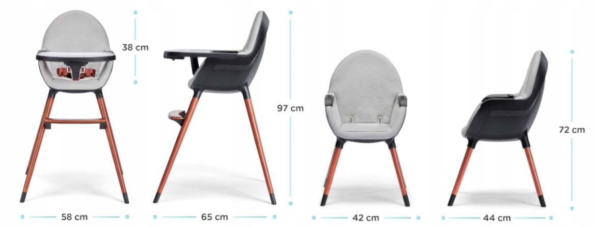 Krzesełko do karmienia fotel 2w1 Kinderkraft FINIX Waga produktu z opakowaniem jednostkowym 6.2 kg