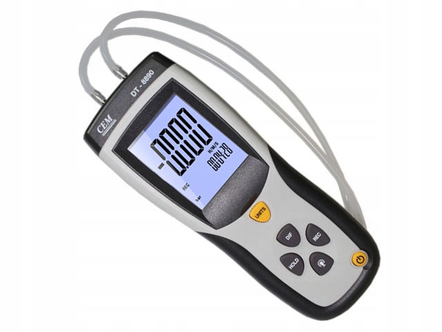 Miernik ciśnienia manometr różnicowy interfejs Usb Cem DT-8890