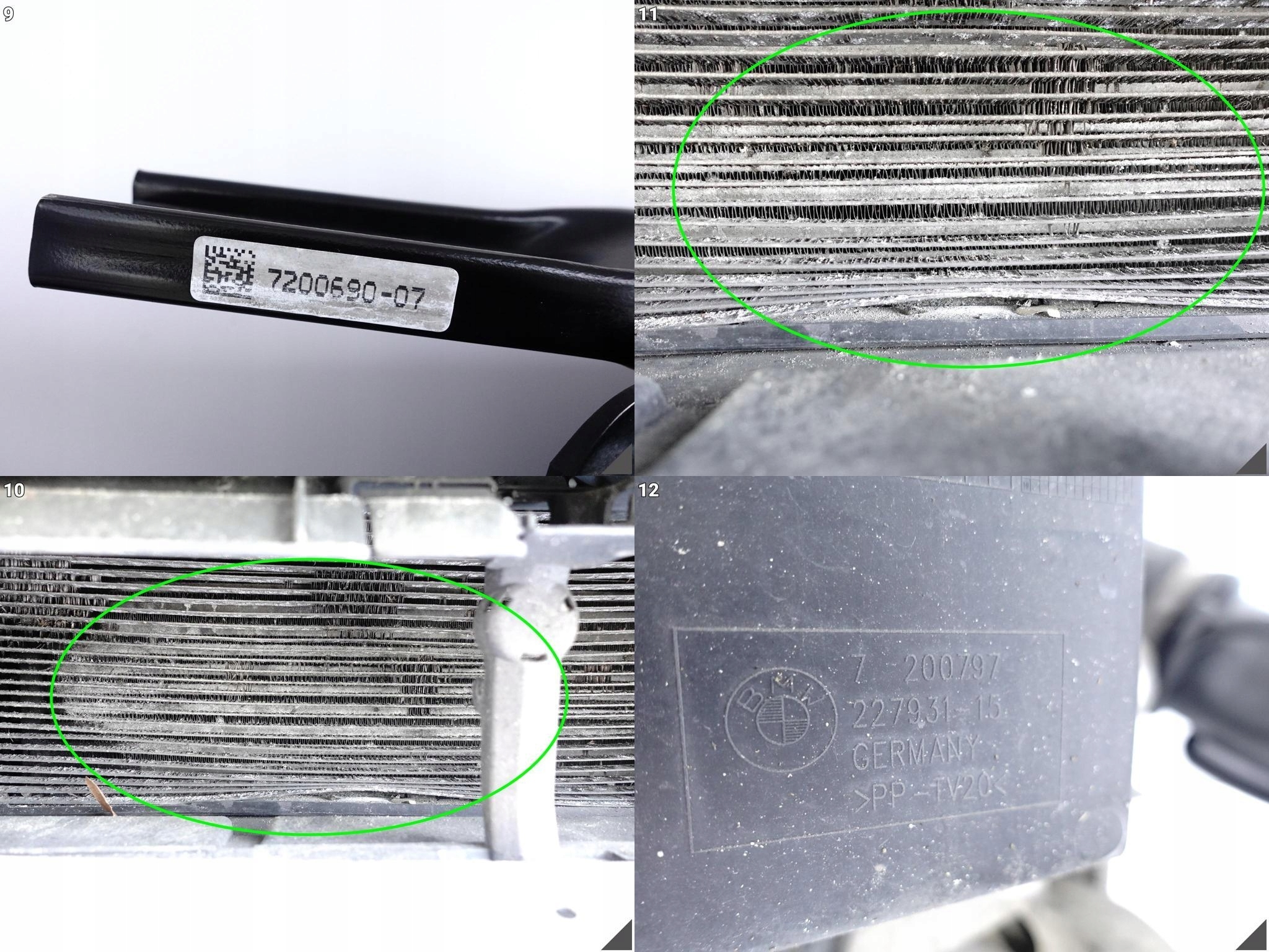 BMW F10 F11 3.0 DIESEL WENTYLATOR CHŁODNICE WODA KLIMA PAS WZMOCNIENIE 600W Strona zabudowy przód