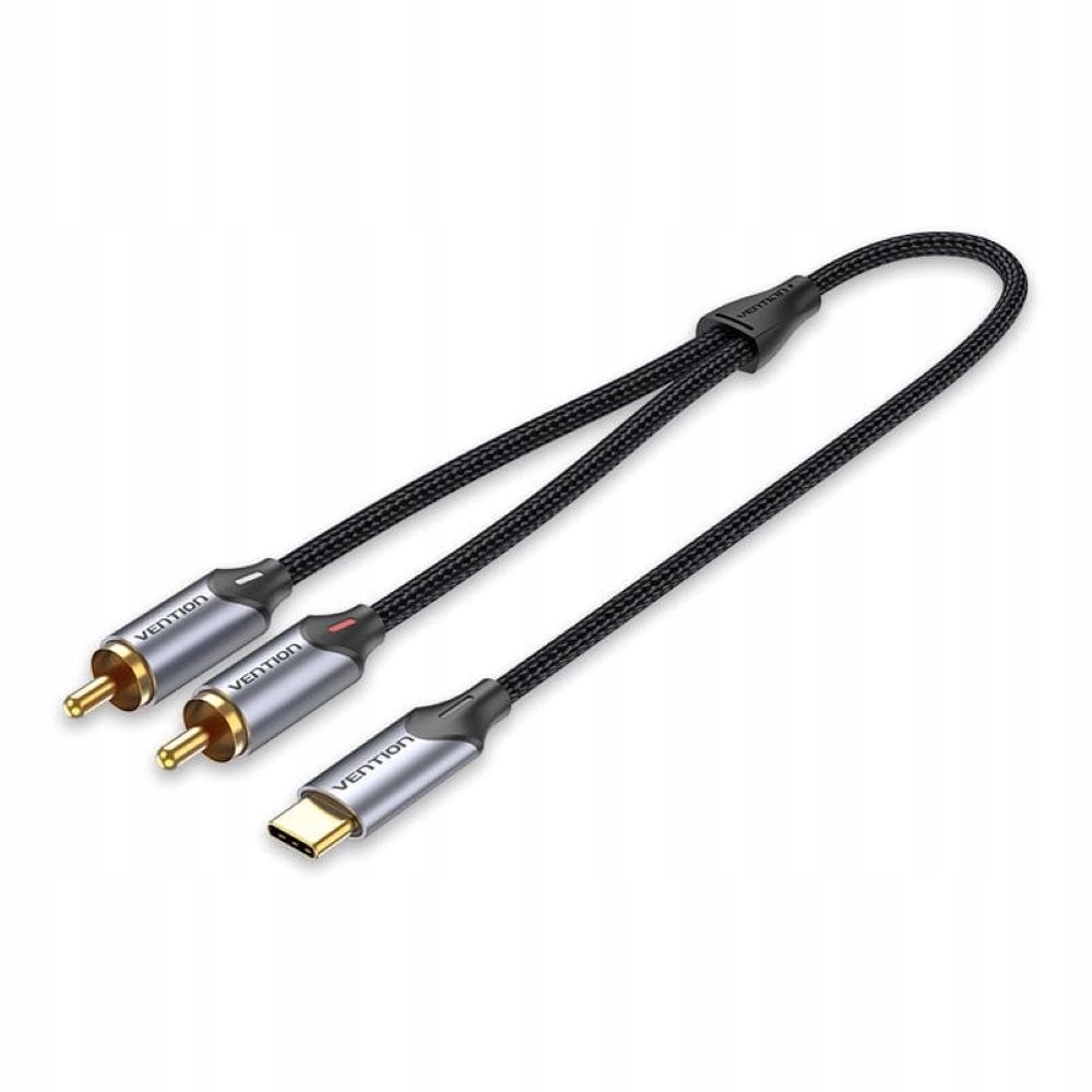 Vention Przewód Kabel Rozdzielacz Audio Stereo Usb-c Do 2x Rca Cinch 1m