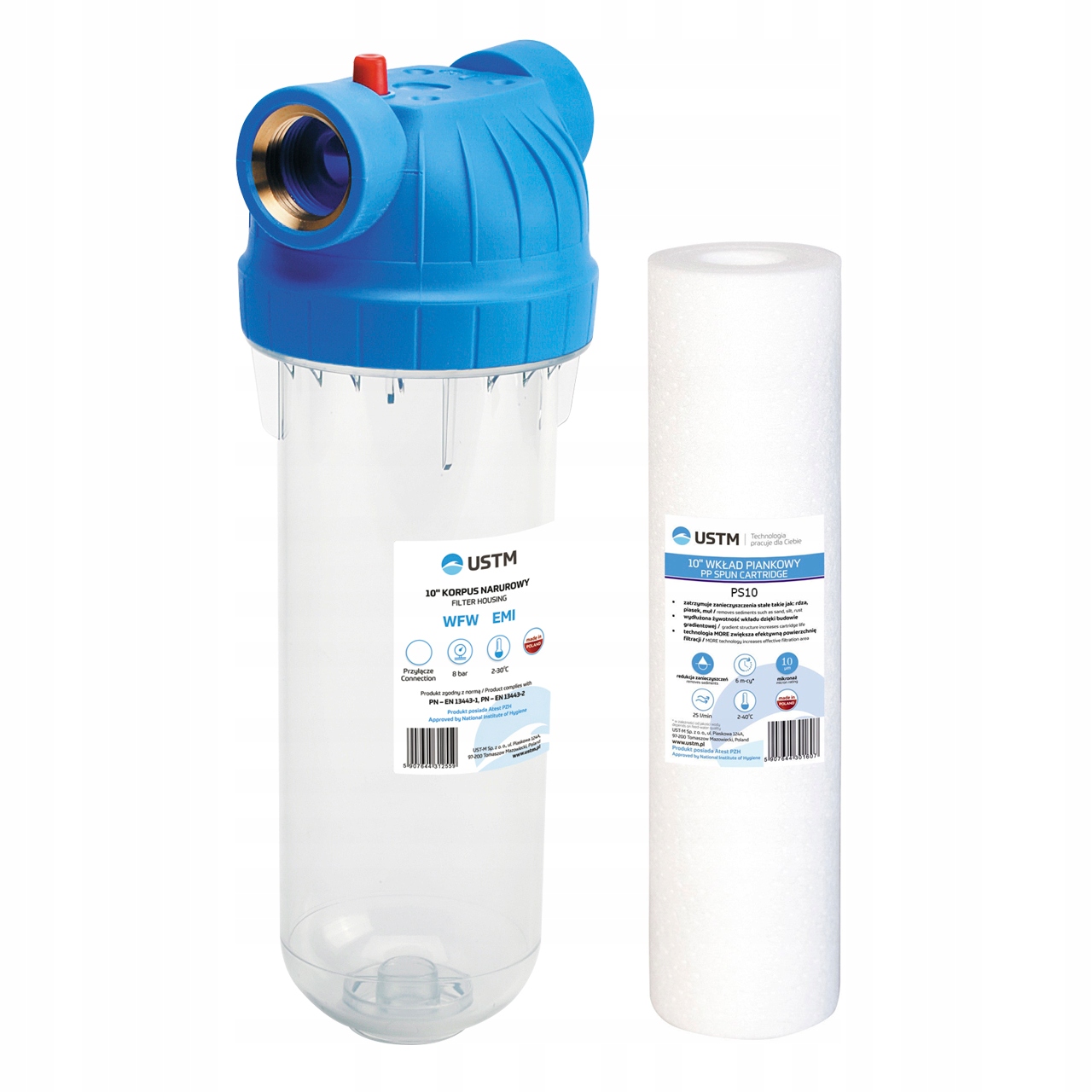 

Filtr Do Wody Korpus 10' Emi 3/4 Wkład PS10 Ustm