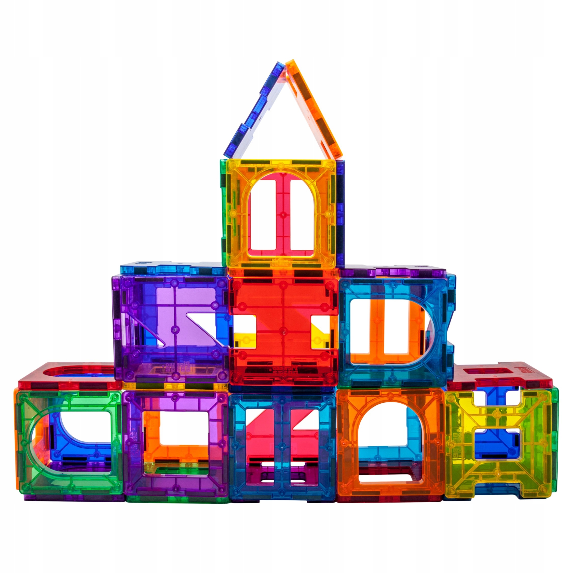 Mágneses építőkockák, konstrukciós, építő és építészeti játék, 42 darabos készlet Darabszám 42