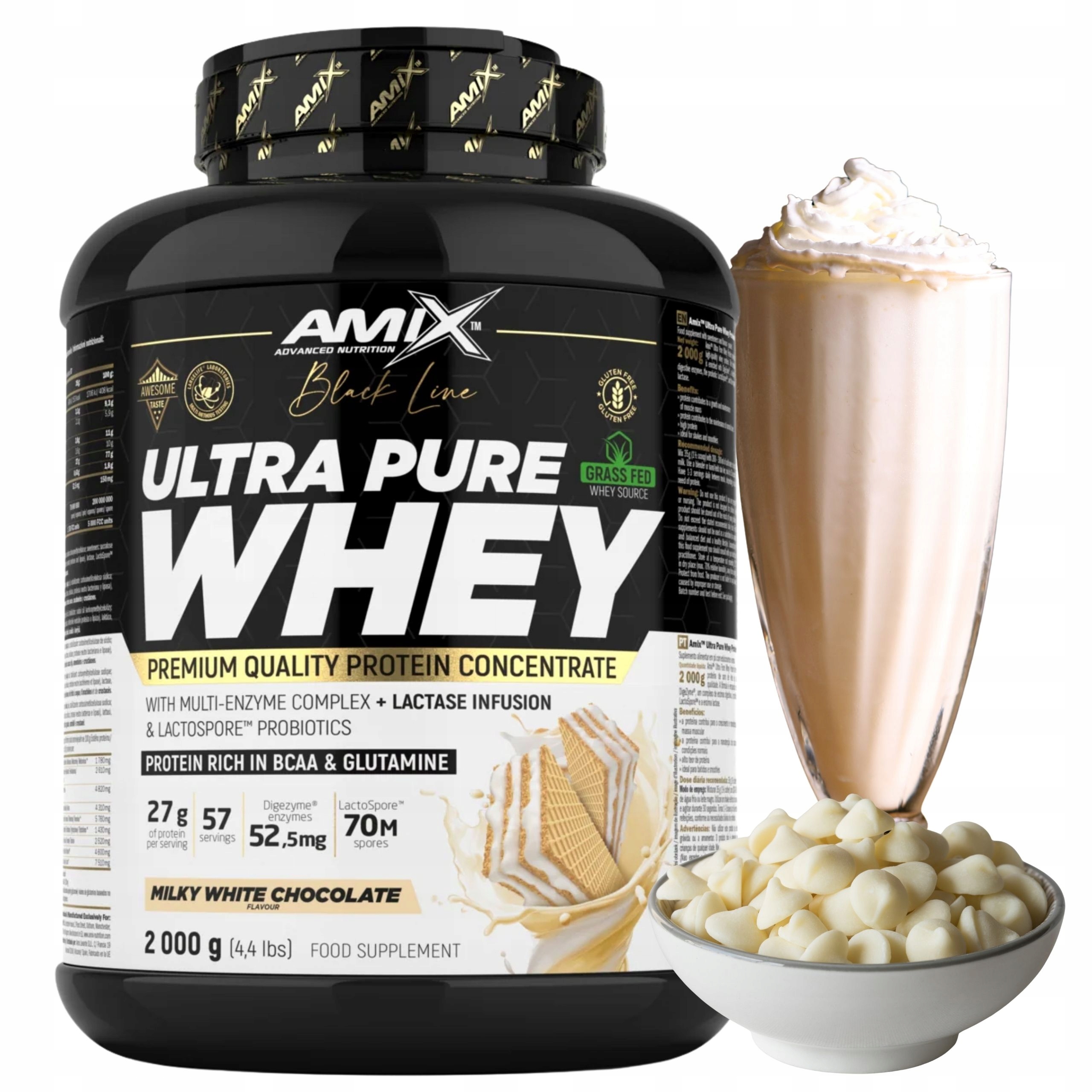 Syrovátkový Koncentrát Wpc Protein Bílá Čokoláda Ultra Pure Whey 2 kg