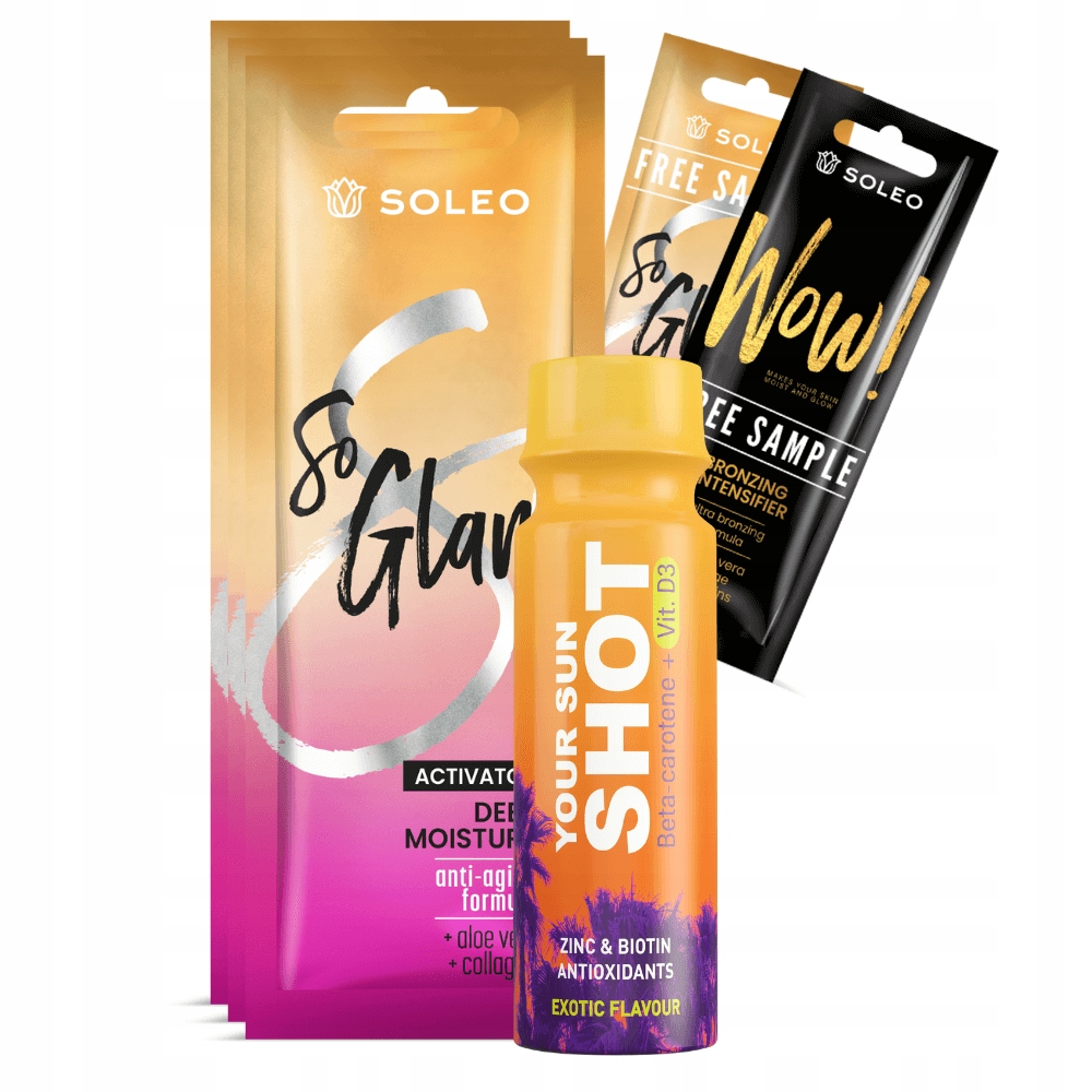 SOLEO SO GLAM 3x15ml PRZYSPIESZACZ OPALANIA +GRATISY