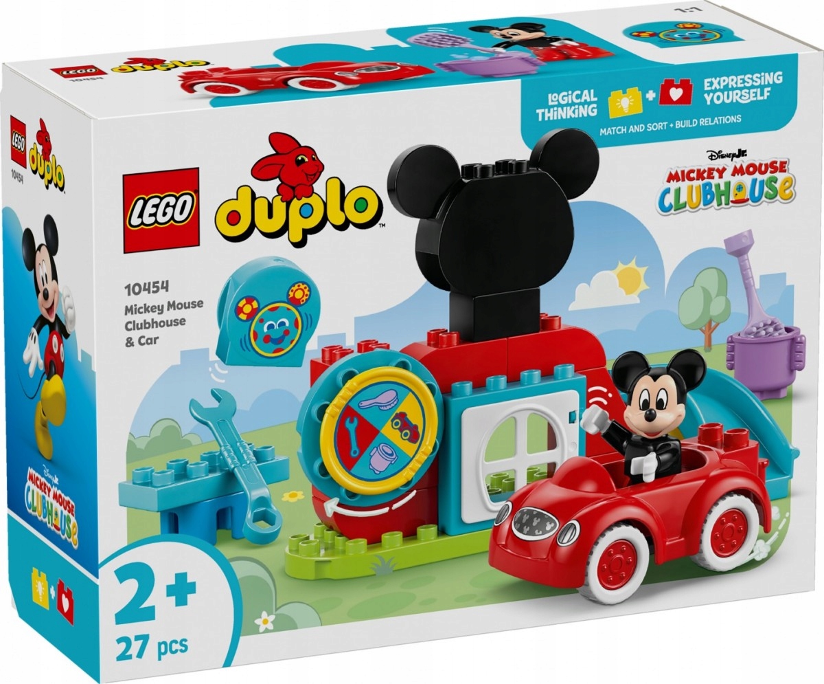 Lego Stavebnice Duplo 10454 Klub přátel Mickey Mouse a auto
