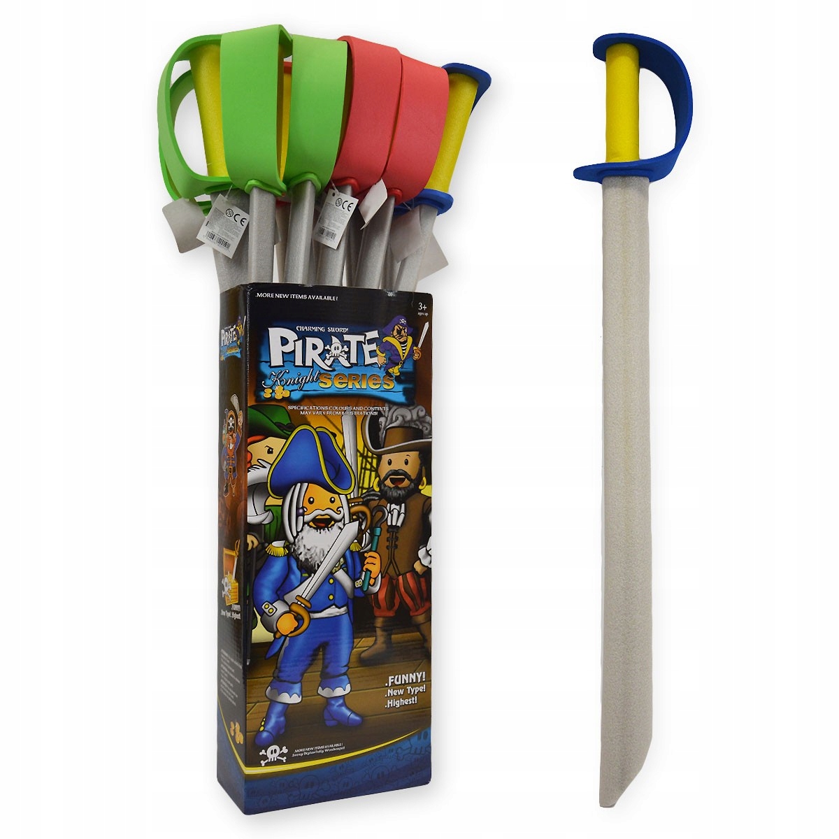 787446 MIECZ PIANKOWY SZABLA PIRAT RÓŻNE KOLORY