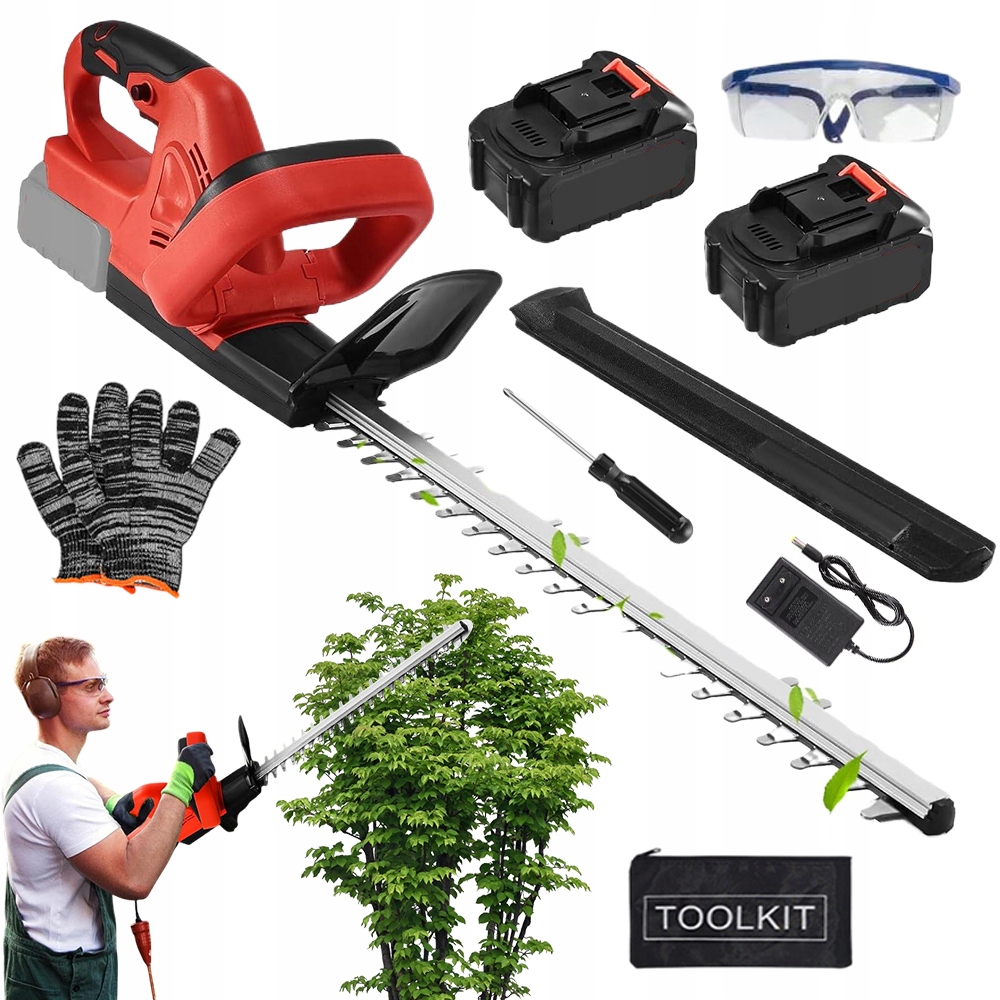 Bezdrátové Nůžky Na Živý Plot S Nůžkami Na Stříhání Keřů 500 W