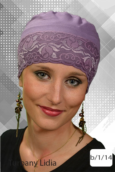 Turban ŚPIOSZEK Z KORONKĄ Turbany Lidia b/1/14 Marka inna