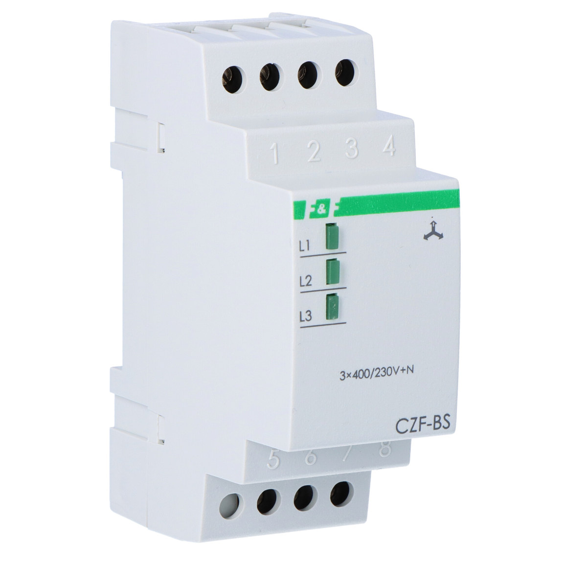 Snímač atrofie a fáze Czf-bs kontaktů: 1P, I=10A, se signalizací2 moduly