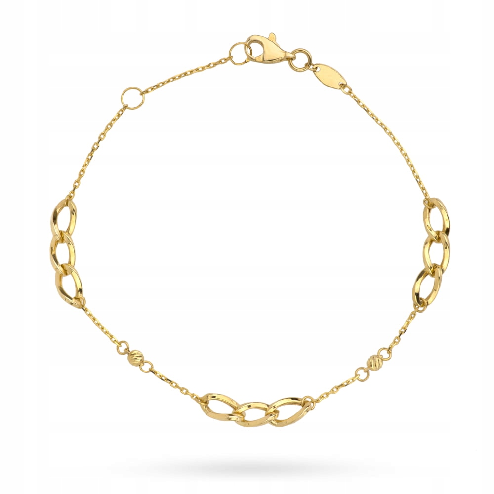 Zlatý náramek 585 ks řetězu na řetízku dárek pod vánoční stromeček