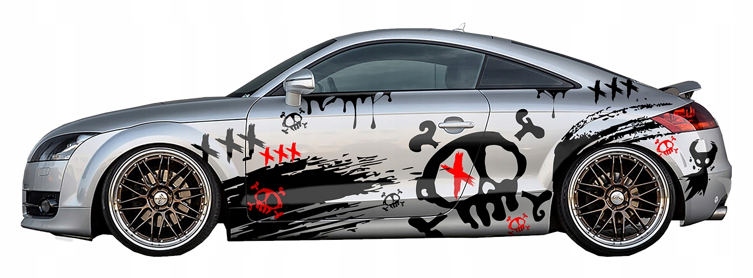 NAKLEJKI na Auto MOTYW CZASZKA SMUGI 94x626cm Producent code MG1140