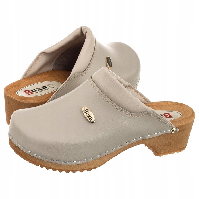 

Buty Chodaki Drewniaki Buxa Supercomfort Beżowe