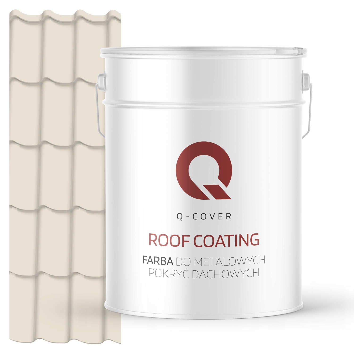 Farba Na Kovové Strechy, Plech, Oceľ Pozinkovaná, Krémová, Ral 9001 10 L, Polomatná