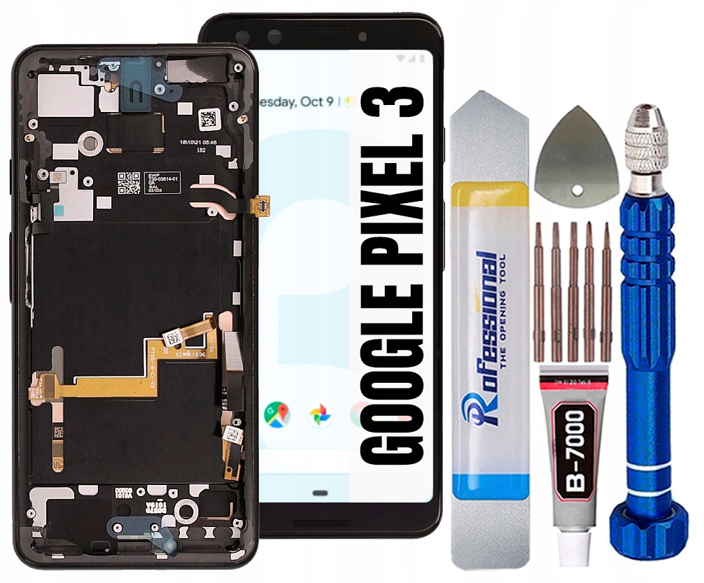 Displej Pro Google Pixel 3 Originální LCD Displej Rámeček