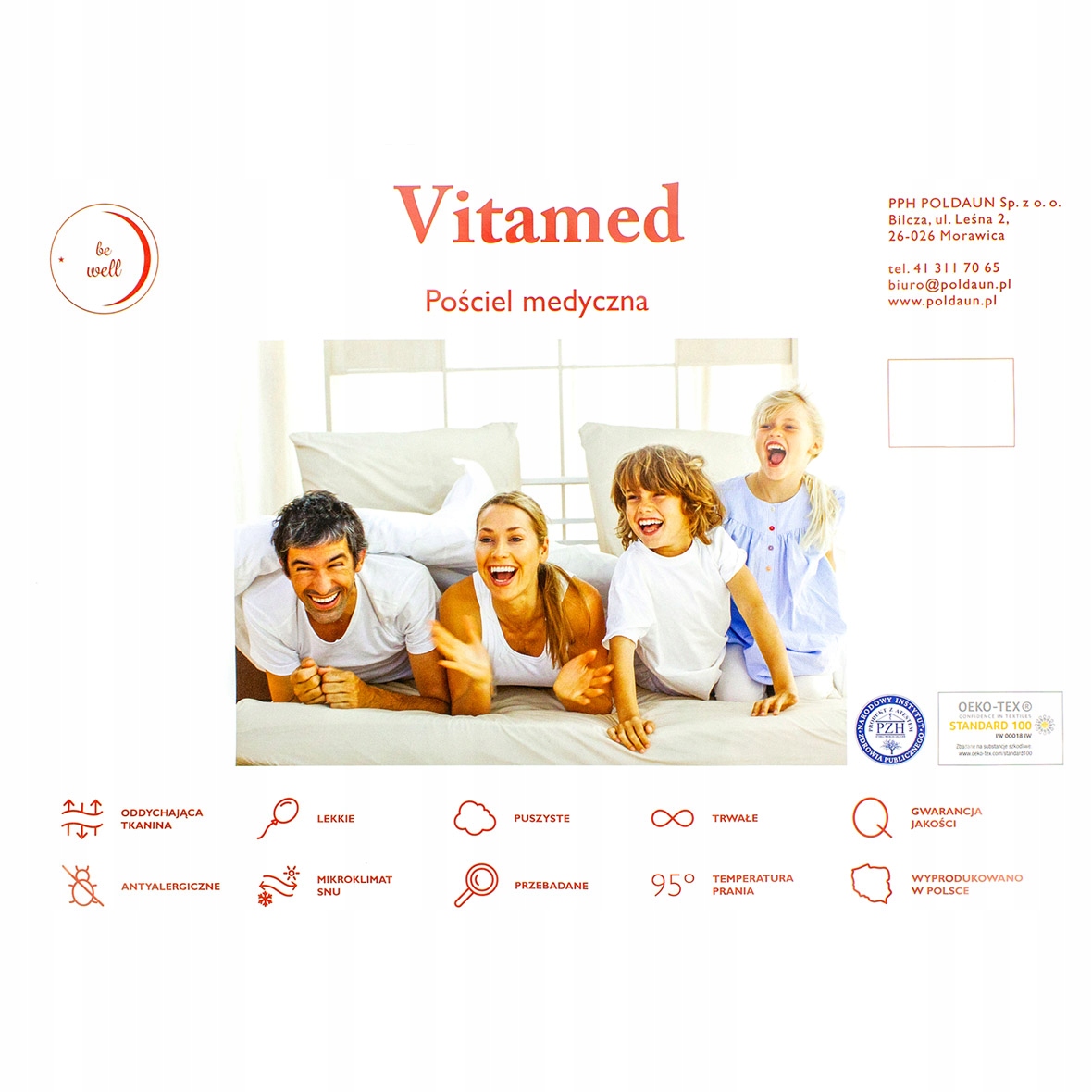 Polska KOŁDRA 4 pory roku VITAMED 140X200 POLDAUN Sezonowość kołdry zimowa