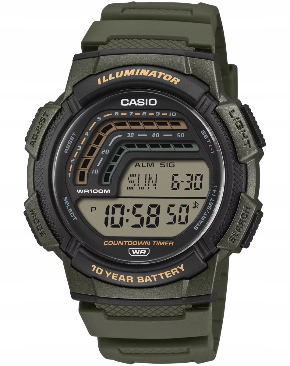 Sportovní pánské hodinky Casio WS-1800 Gwar.3+3L Zibi Gravírování