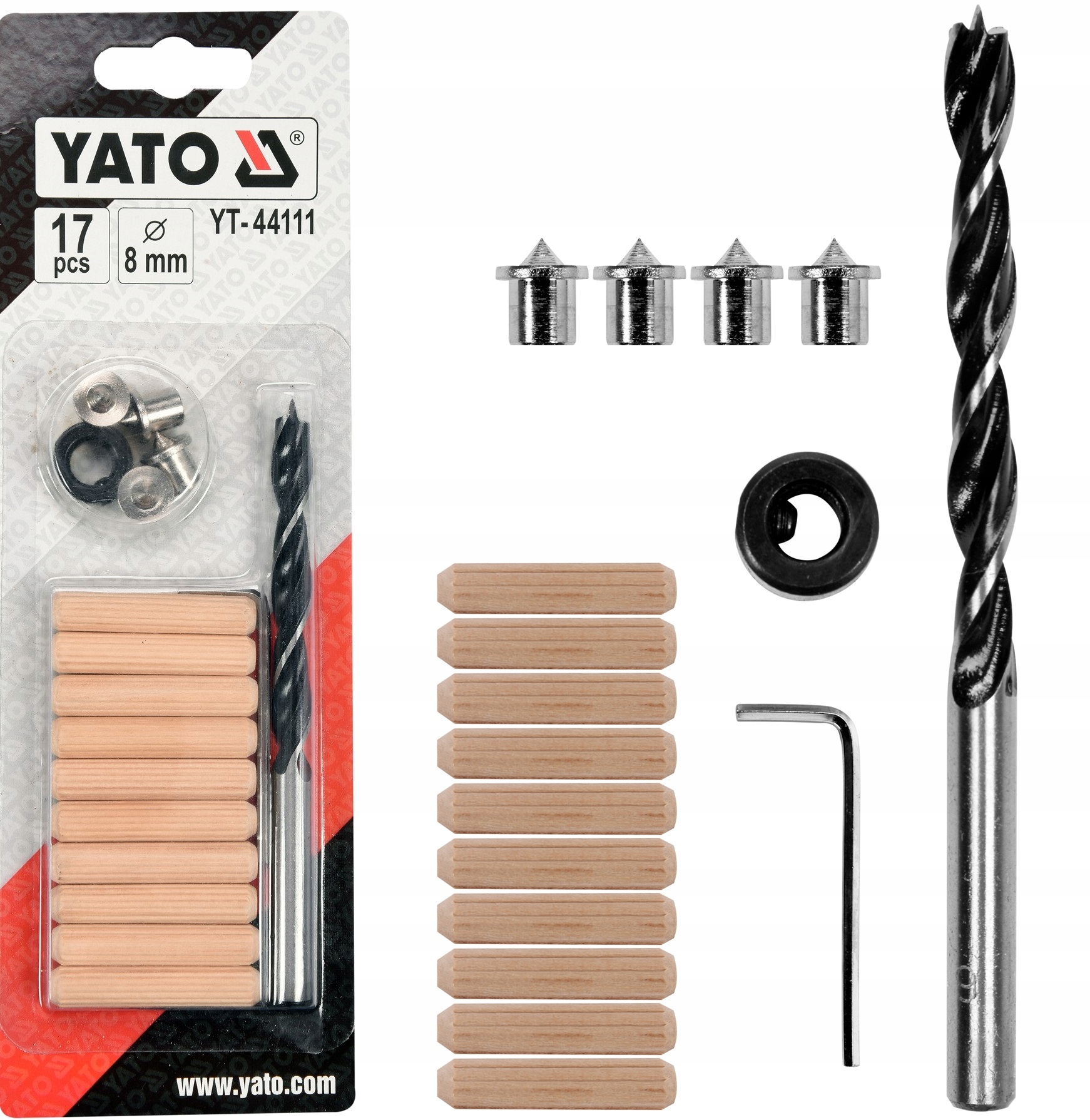 

Yato Znaczniki Połączeń Kołkowych Wiertło 17el 8mm